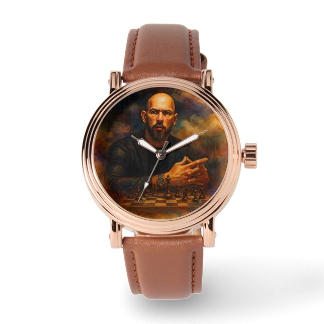 Andrew Tate Gold Vintage Uhr (Vorderseite)