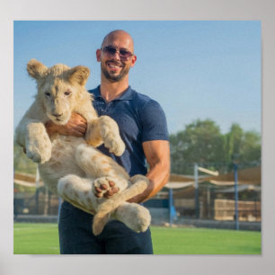 Andrew Tate tiger poster