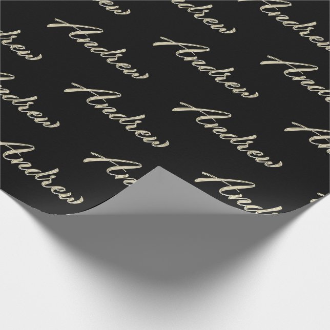 Andrew Vorname Name edles Geschenkpapier Papier (Ecke)