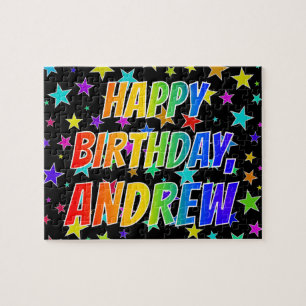 "ANDREW" Vorname, Spaß "GLÜCKLICHER GEBURTSTAG" Puzzle