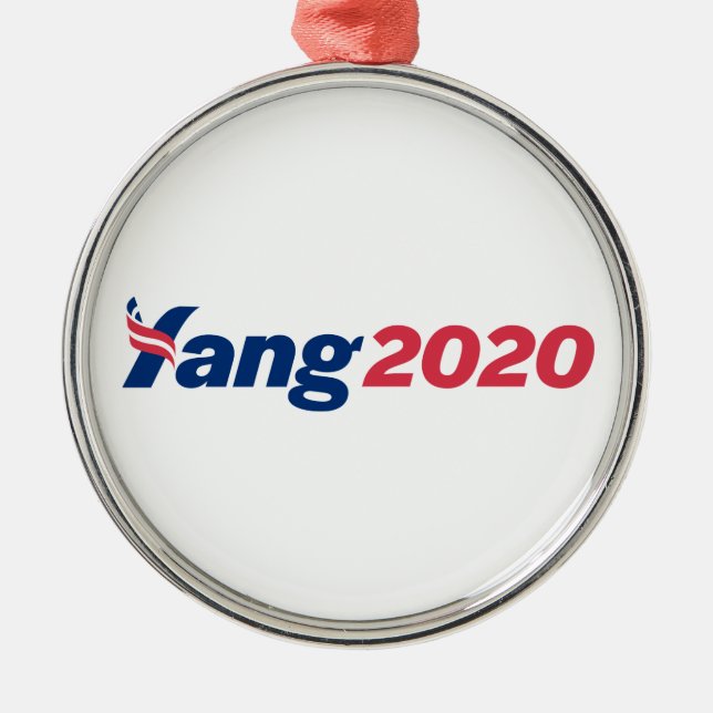 Andrew Yang 2020 Ornament Aus Metall (Vorne)