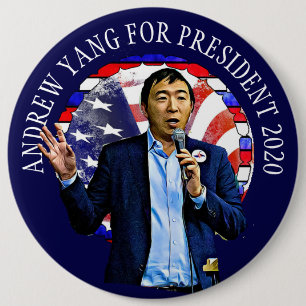 Andrew Yang für die US-Präsidentschaftswahl 2020 Button