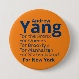 Andrew Yang für Mayor Button