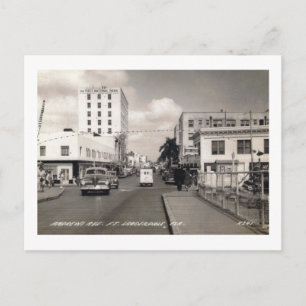 Andrews Ave., Fort Lauderdale, Florida Vintage Postkarte