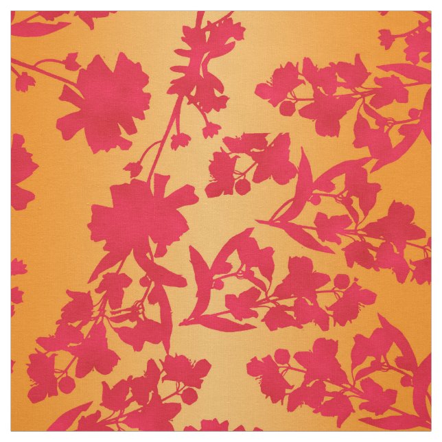 Andreya Orange und rot Stoff (Muster)