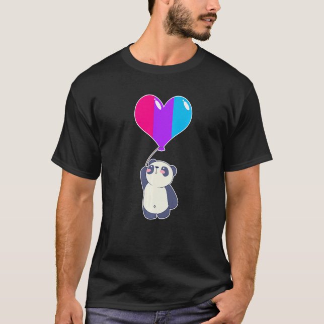 Androgyne Panda Nonbinary Gender T-Shirt (Vorderseite)