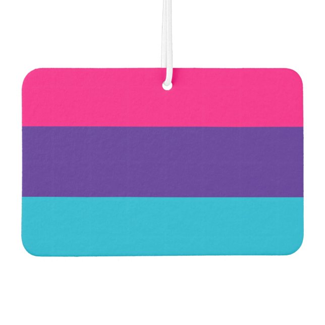 Androgyne Pride Autolufterfrischer (Vorderseite)