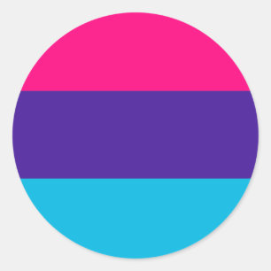 Androgyne Pride Flag Runder Aufkleber