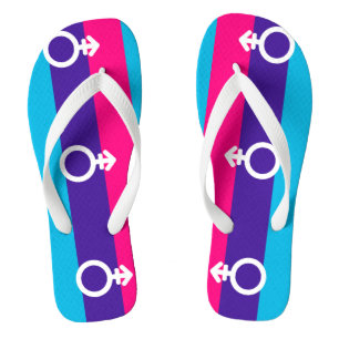 Androgyne-Pride Flip Flops