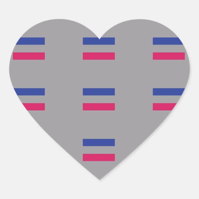 ANDROGYNE STOLZ-PATTERN Herz-Aufkleber (Vorderseite)