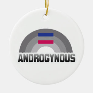 ANDROGYNER REGENBOGEN KERAMIKORNAMENT