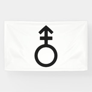 Androgynes Geschlechtssymbol Banner