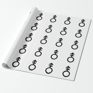 Androgynes Geschlechtssymbol Geschenkpapier