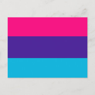 Androgynes Stolzflagge Postkarte