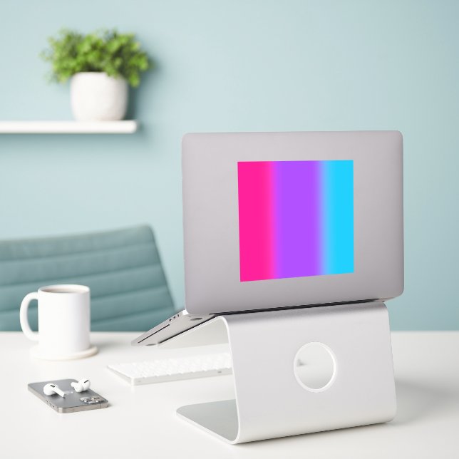 Androgynous Pride Gradient - Geschenk für Androgyn Aufkleber (Laptop auf Schreibtisch)