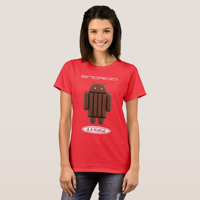 Android 4.4 KitKat T-Shirt (Vorne ganz)