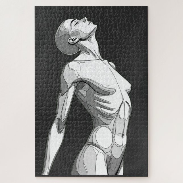 Android Anatomy Challenge - Premium Jigsaw Puzzle (Vertikal)