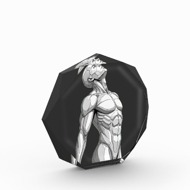 Android Anatomy: Octagonal Cyborg Acrylic Block (Links)