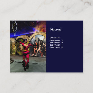 ANDROID BALLET, Blaue Science Fiction Visitenkarte