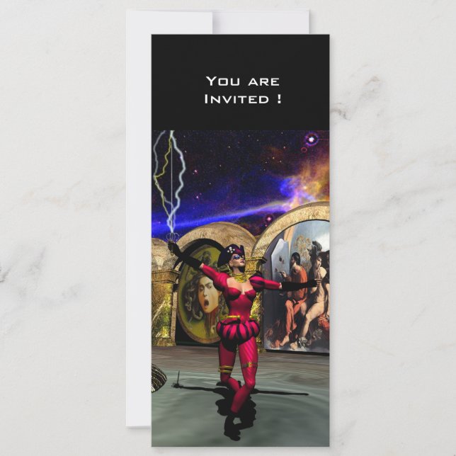 ANDROID BALLET, Science Fiction Einladung (Vorderseite)