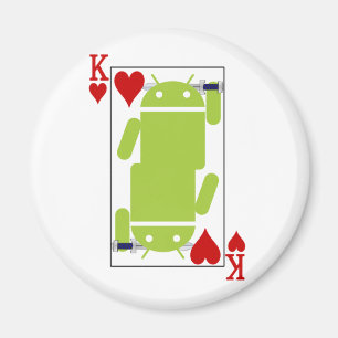 Android der Herzen Magnet