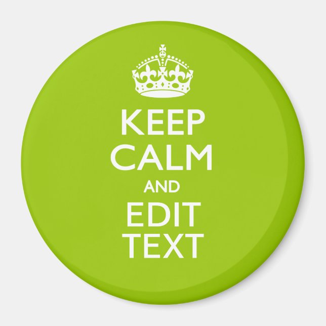 Android Green Behalt Calm haben Ihren Text Magnet (Vorne)