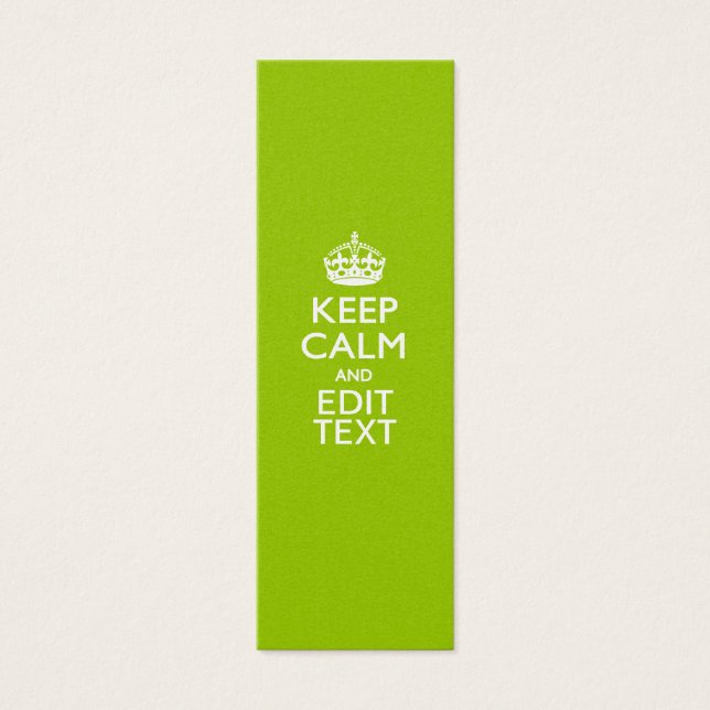 Android Green Style Behalte Ruhe und Ihren Text (Vorderseite)