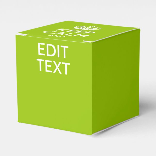 Android Green Style Behalte Ruhe und Ihren Text Geschenkschachtel (Vorderseite)