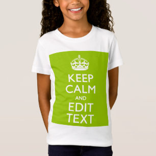 Android Green Style Behalte Ruhe und Ihren Text T-Shirt