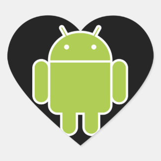 Android Herz-Aufkleber