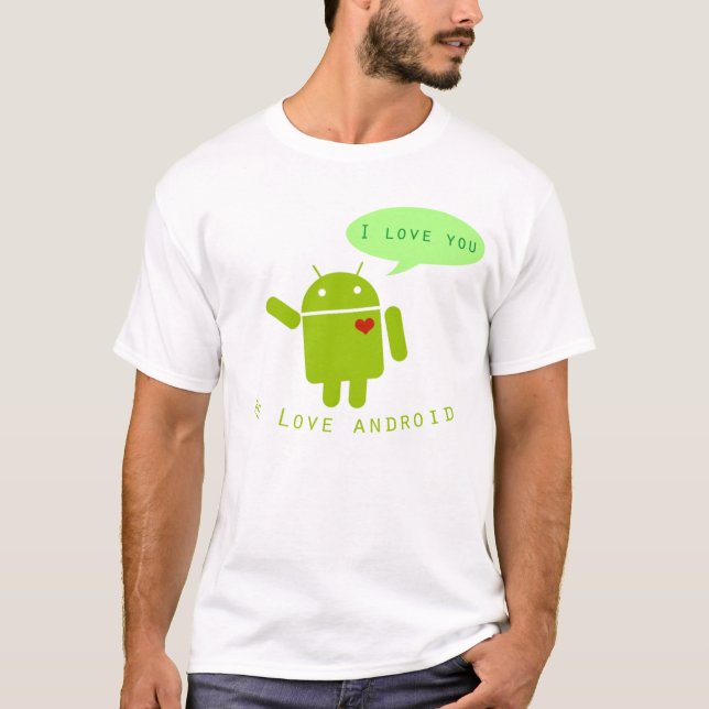 Android - i-LiebeAndroid T-Shirt (Vorderseite)