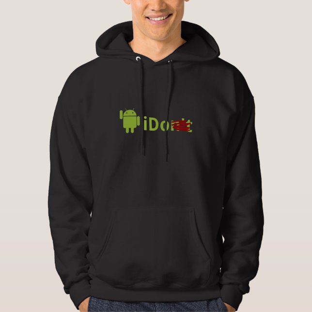 Android iDo Black Hoodie (Vorderseite)