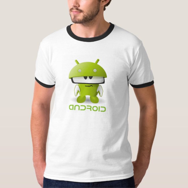 Android Retro-Stil T-Shirt (Vorderseite)
