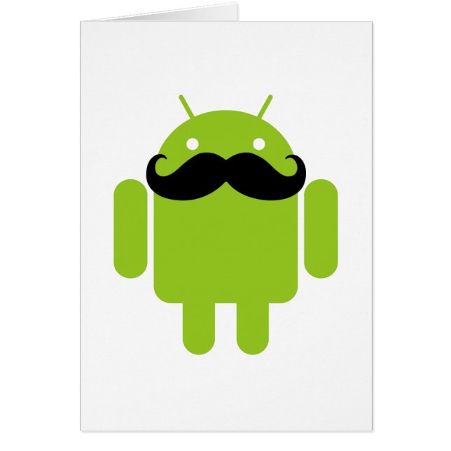 Android Robot Mustache (Vorne)