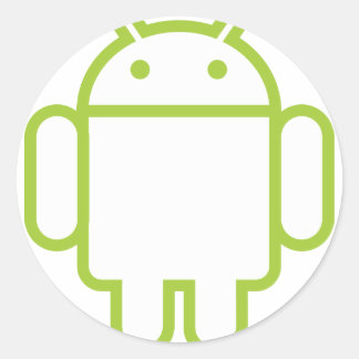 android runder aufkleber