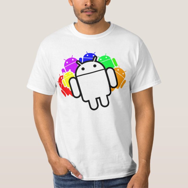 Android-Rush - Farbe T-Shirt (Vorderseite)