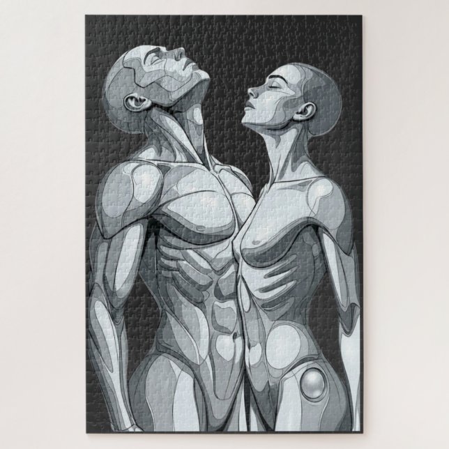 Android Union: Cyborg Couple 1014-Piece Puzzle (Vertikal)