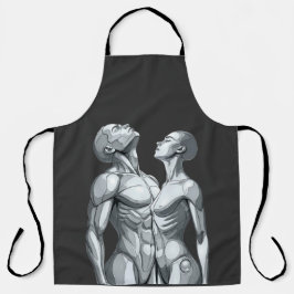Android Union: Cyborg Couple All-Over Print Apron Schürze