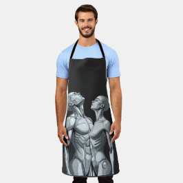Android Union: Cyborg Couple All-Over Print Apron Schürze