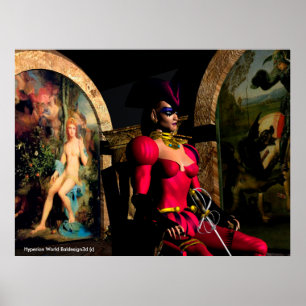 ANDROID XENIA IN HYPERIONS ORBITEREM SCi-Fi Poster