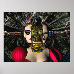 ANDROID XENIA SPACESHIP PILOT,Science Fiction Poster
