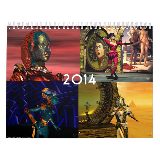 ANDROIDEN,ZYBORE AUS DER HYPERION WORLD 2017 KALENDER (Titelbild)