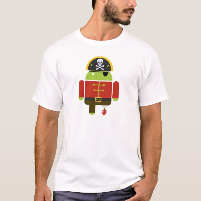 Androider Pirat - Andy T-Shirt (Vorderseite)