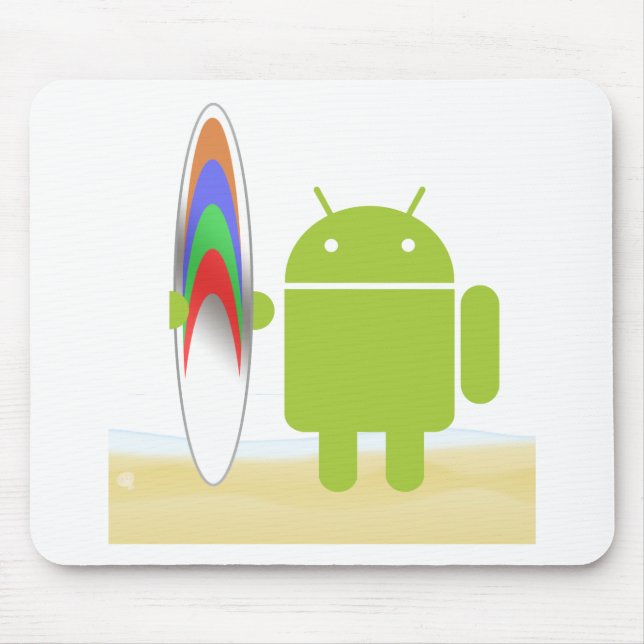 Androider Surfer Mousepad (Vorne)