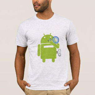 Androides durchbrennenblasen-Shirt T-Shirt