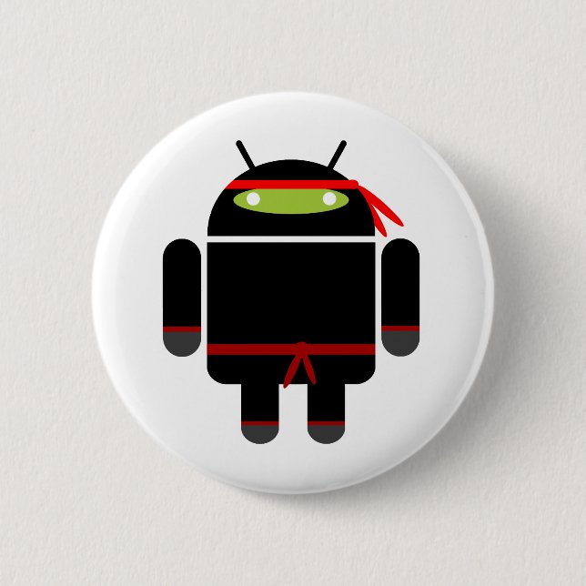 Androides Ninja Button (Vorderseite)