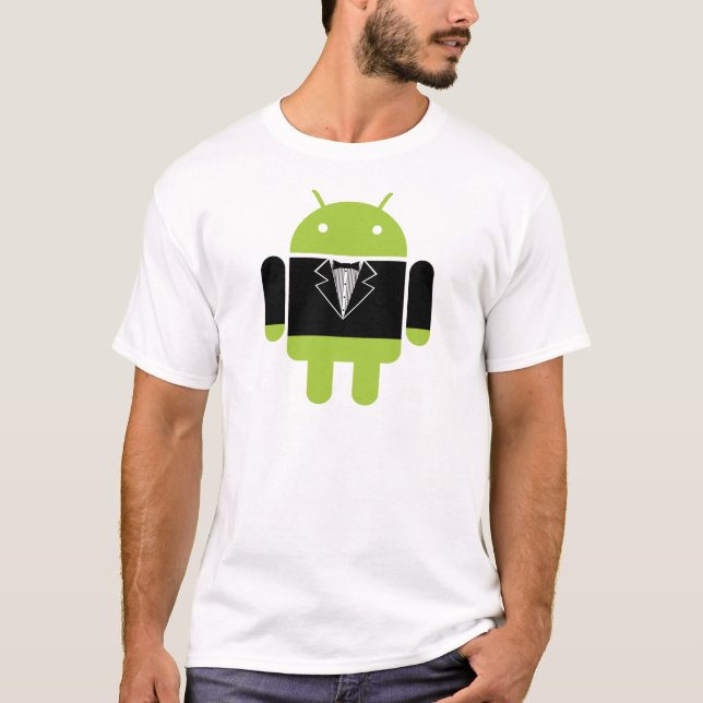Androides Tux T-Shirt (Vorderseite)