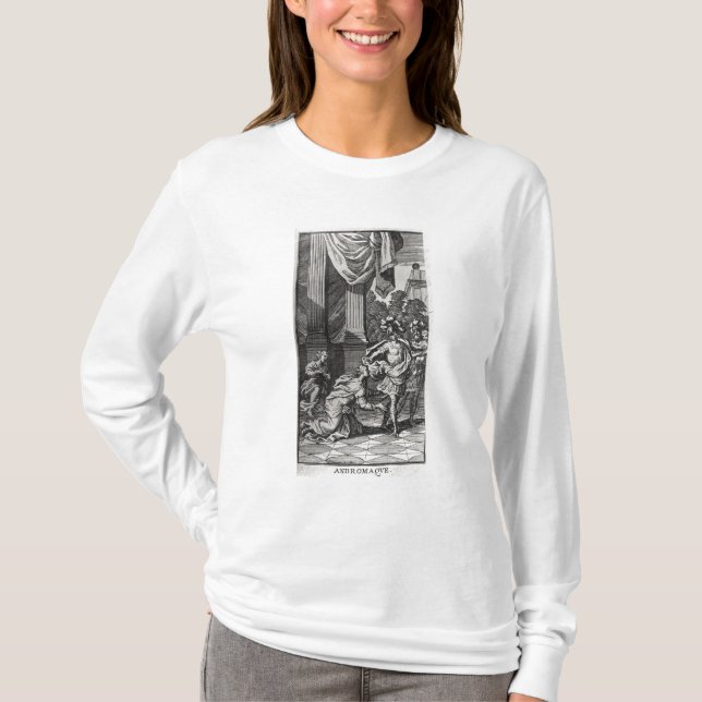Andromache an den Füßen von Pyrrhus T-Shirt (Vorderseite)