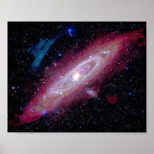 Andromeda-Galaxie Messier 31 Composite-Bild Poster