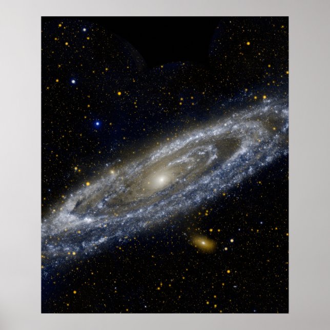 Andromeda-Galaxie-Milchweg-Kosmos Poster (Vorne)